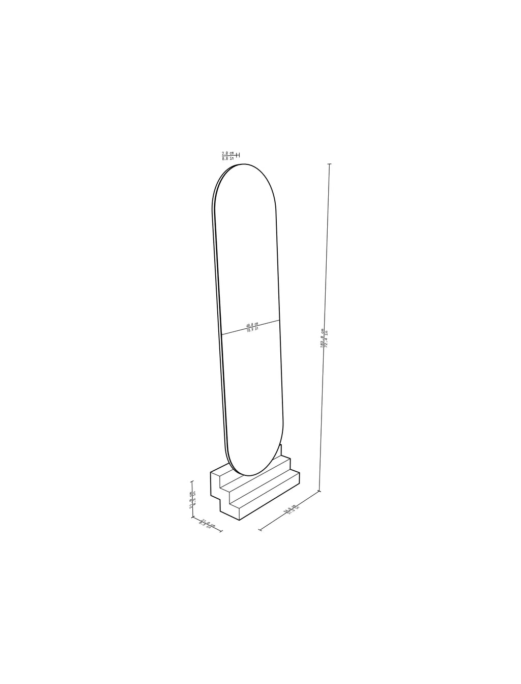APLOMB - Miroir architectural
